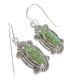Sterling Silver And Turquoise Southwestern Hook Dangle Earrings YX78991
